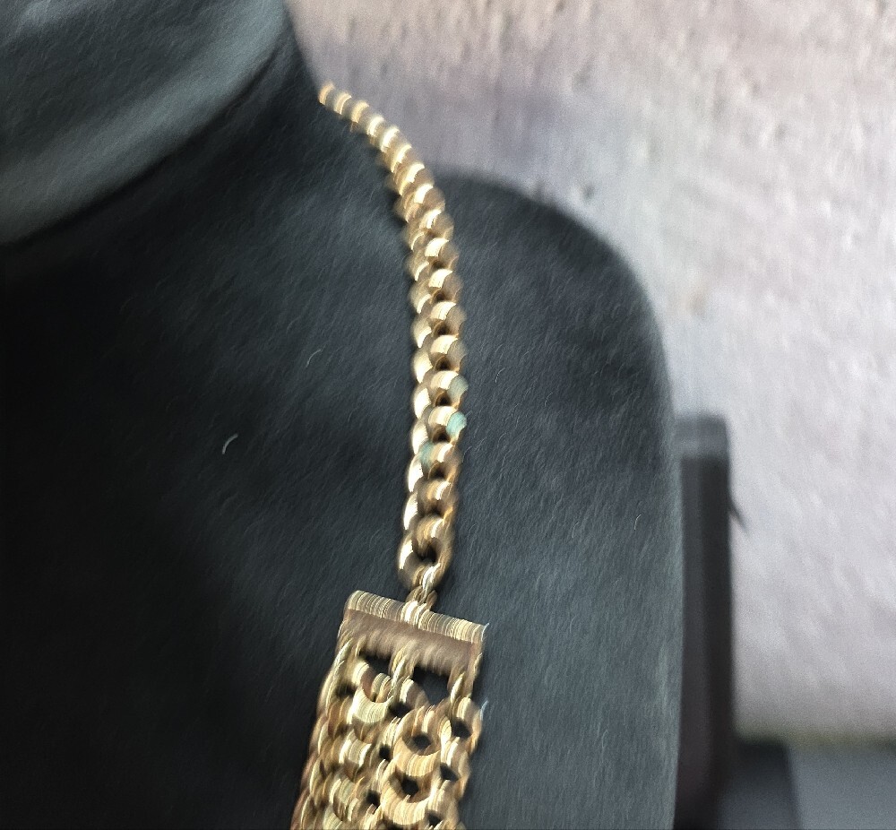Gold-Tone Coin Fringe Statement Necklace - Women Jewelry - Picture 4 of 5